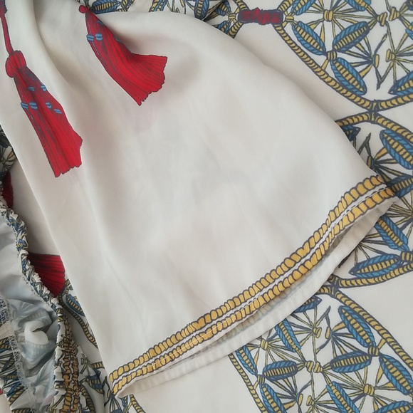 🦋A. Calin Los Angeles Free Form Bell Sleeve Tassle Hem Dress - Picture 5 of 10